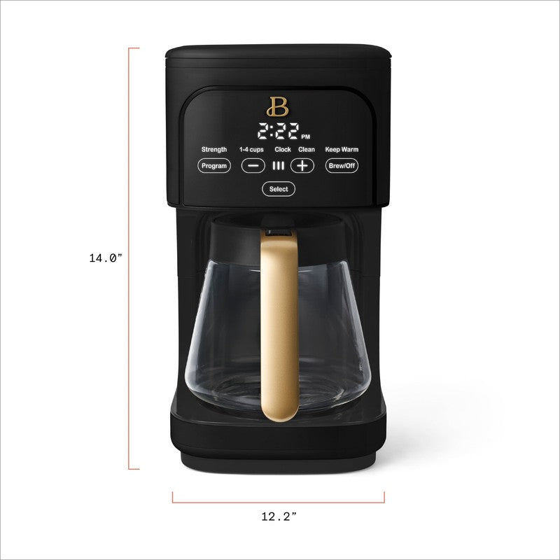 12 Cup Programmable Coffee Maker, Black Sesame by Drew Barrymore10