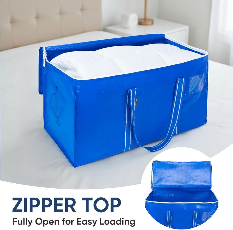 6-Pack Oversized Moving Bags with Reinforced Handles, Heavy-Duty Storage Tote fo5