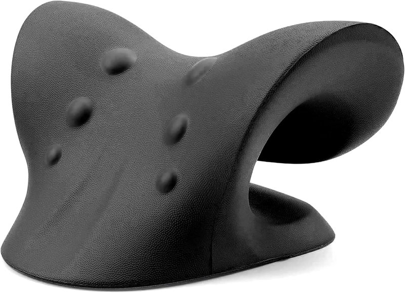 Neck Shoulder Relaxer Cervical Traction TMJ Pain Relief Black3