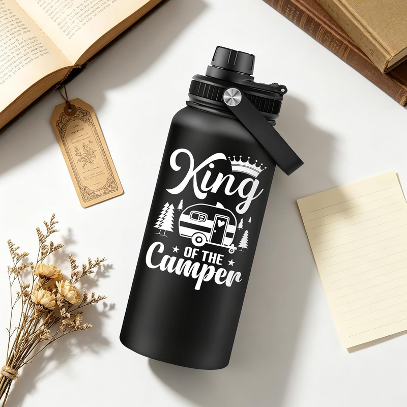 32oz Baseball Water Bottle Stainless Steel Vacuum Insulated Travel Tumbler4