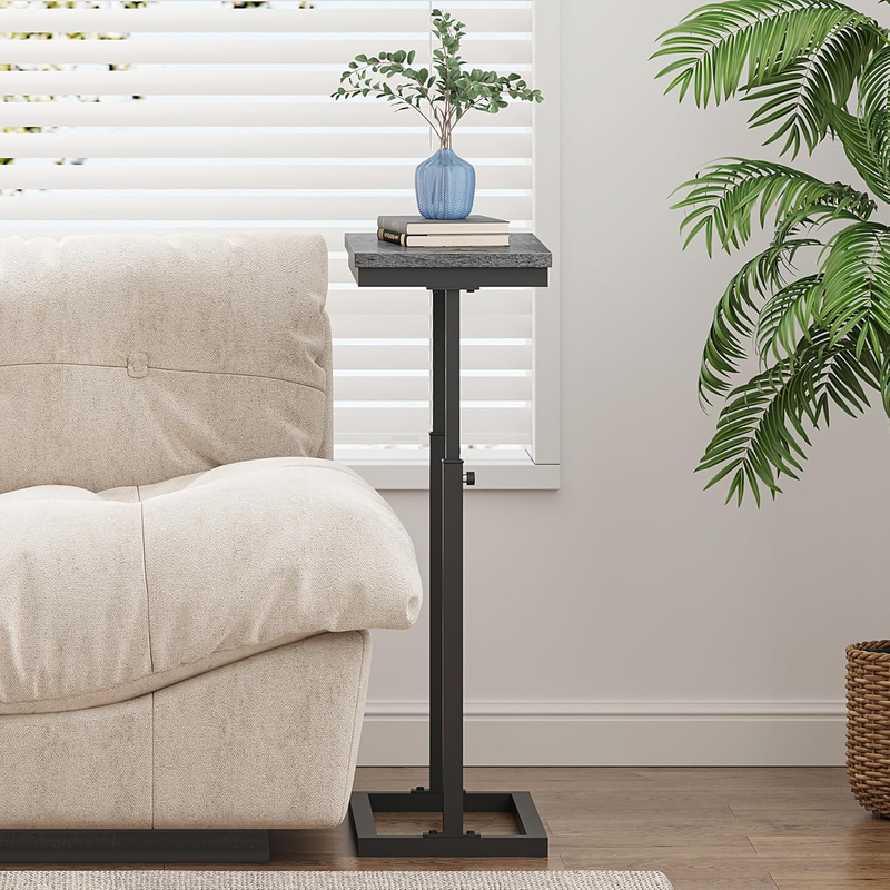 Grey End Table Side Table Tall Sofa Couch Table Living Room Bedroom4