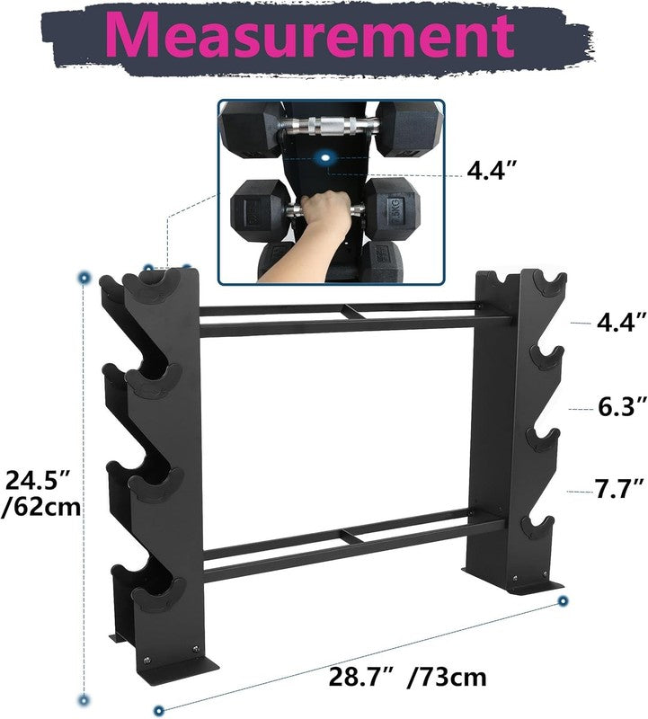 Dumbbell Rack Weight Storage Organizer Free Weight Holder Home Gym Rack4