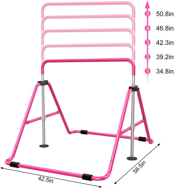 Expandable Gymnastics Bars, Adjustable Height Gymnastic Horizontal Bars, Childre7