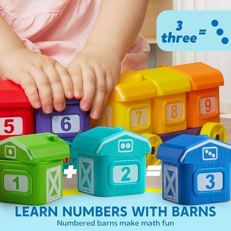 Learning Toy for Toddlers 1 2 3 Years Old, Counting, Matching & Sorting Montesso2