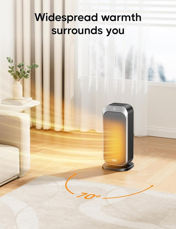 1500W Quiet Space Heater Portable w/ Remote 70° Oscillation PTC Ceramic3