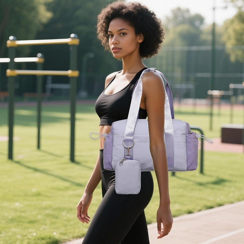 Everyday Mini Gym Bag Women 2.0 Tote Waterproof Travel Duffle Lavender8