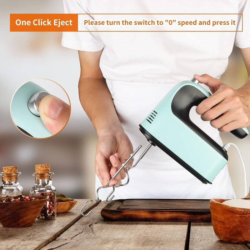 9 Speed Digital Hand Mixer Electric, 400W Powerful DC Motor, Hand Mixer Electric5