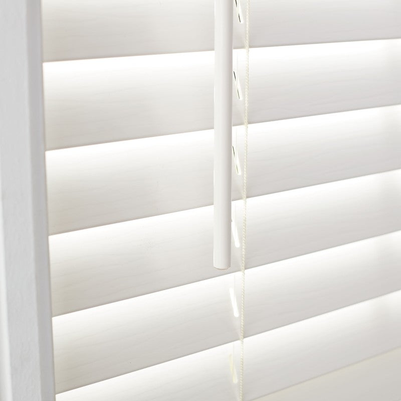 2" Cordless Faux Wood Horizontal Blinds, Antique White, 23" W X 64" L2