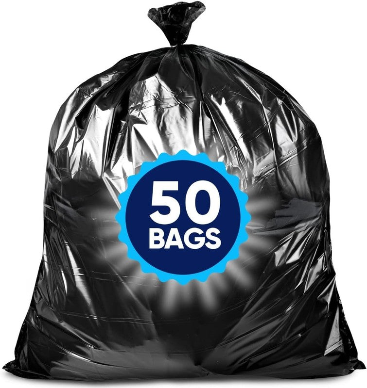 55-60 Gallon Heavy Duty Trash Bags 50 Count Black Lawn & Commercial Liners8