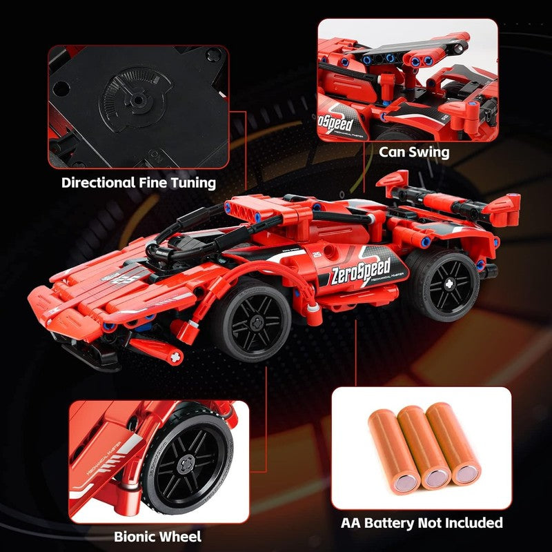 351PCS 2 in 1 RC Racing Car Building Blocks Toy DIY STEM Ages 6–125