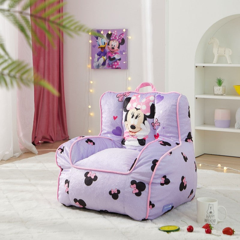 Minnie Mouse 18" Toddler Square Beanbag Chair, Purple1