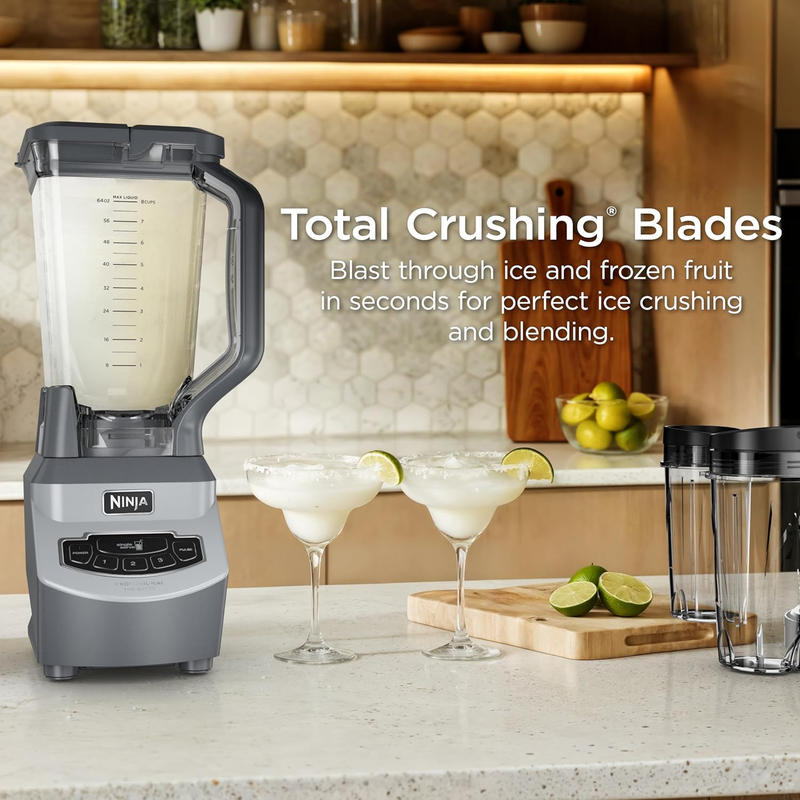 Ninja BL660 Blender 1100W Smoothie Food Processor 72oz Pitcher Set Gray3
