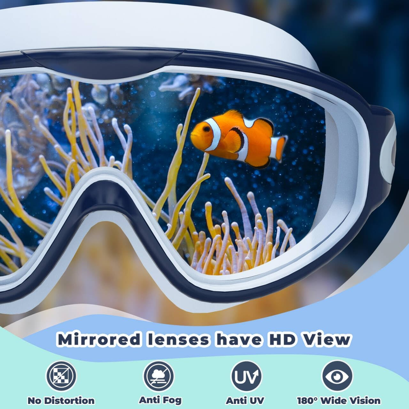 Kids Swim Goggles 2 Pack Anti Fog UV Protection Pool Swimming Goggles2
