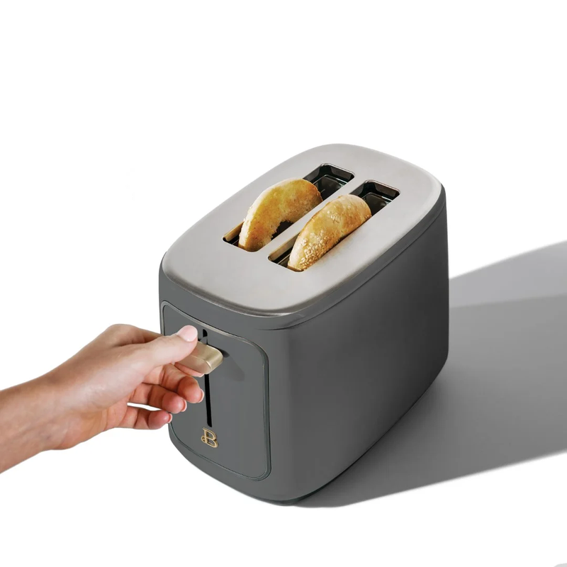 2 Slice Toaster with Touch Activated Display, Oyster Gray by Drew Barrymore5