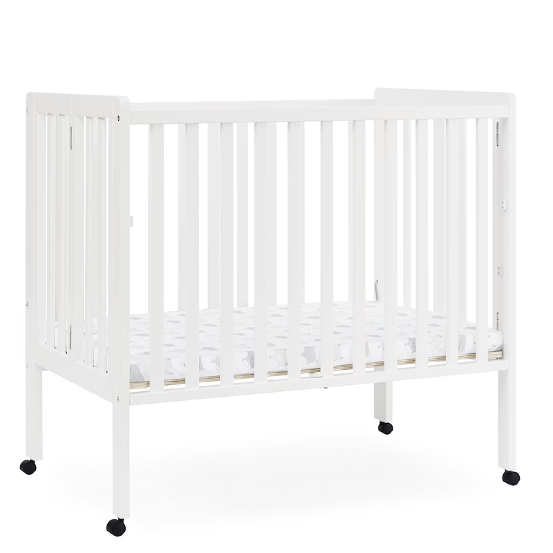 Lee Portable Folding Mini Crib with 1.5 Inch Mattress Greenguard Gold Certified9