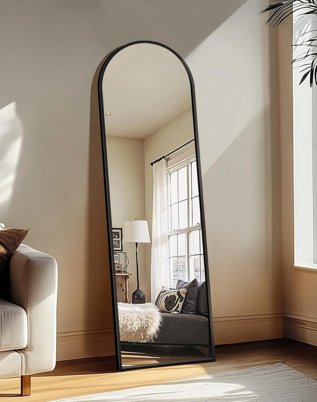 Arched Mirror Full Length,Standing Mirror Full Body,Large Floor with Stand for W5
