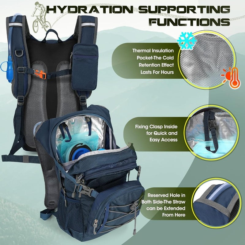 Hydration Backpack with Water Bladder, 18L Lightweight Hiking Backpack for Women1