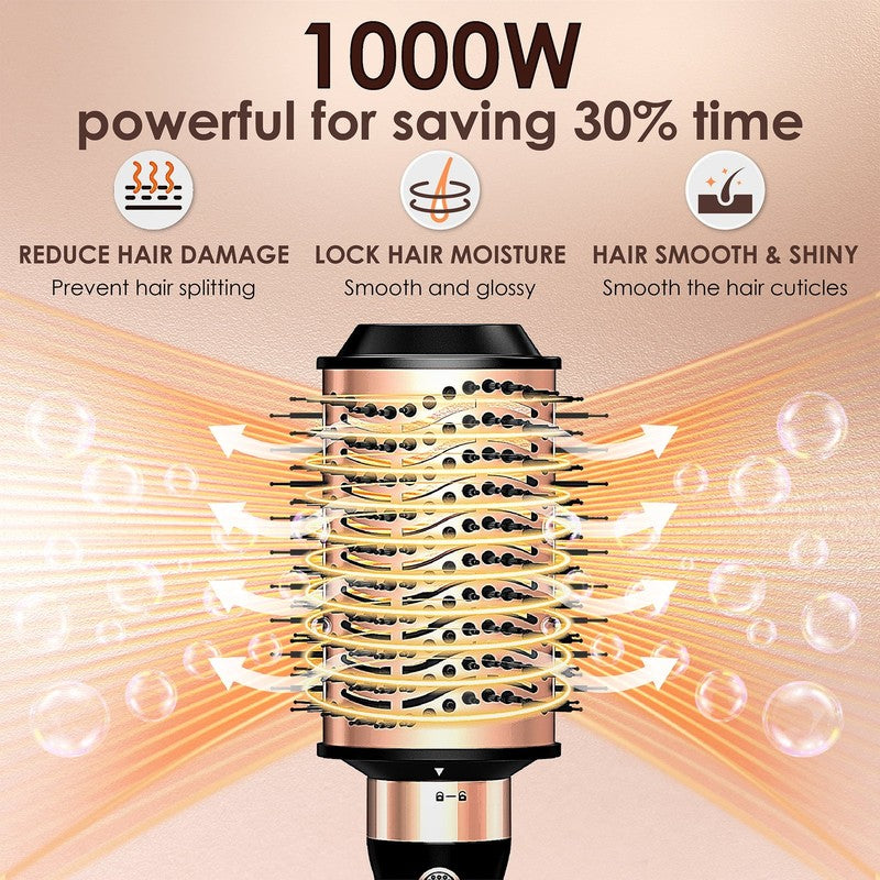 Hair Dryer Brush, Hot Air Brush, Blow Dryer Brush Tool Set Straightener/Dryer/Cu8