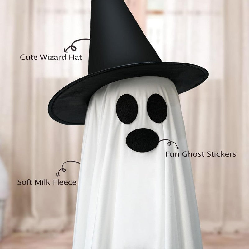 Light Up Halloween Ghosts w/ Witch Hats, 2 Pack, Indoor Outdoor Yard Decor5