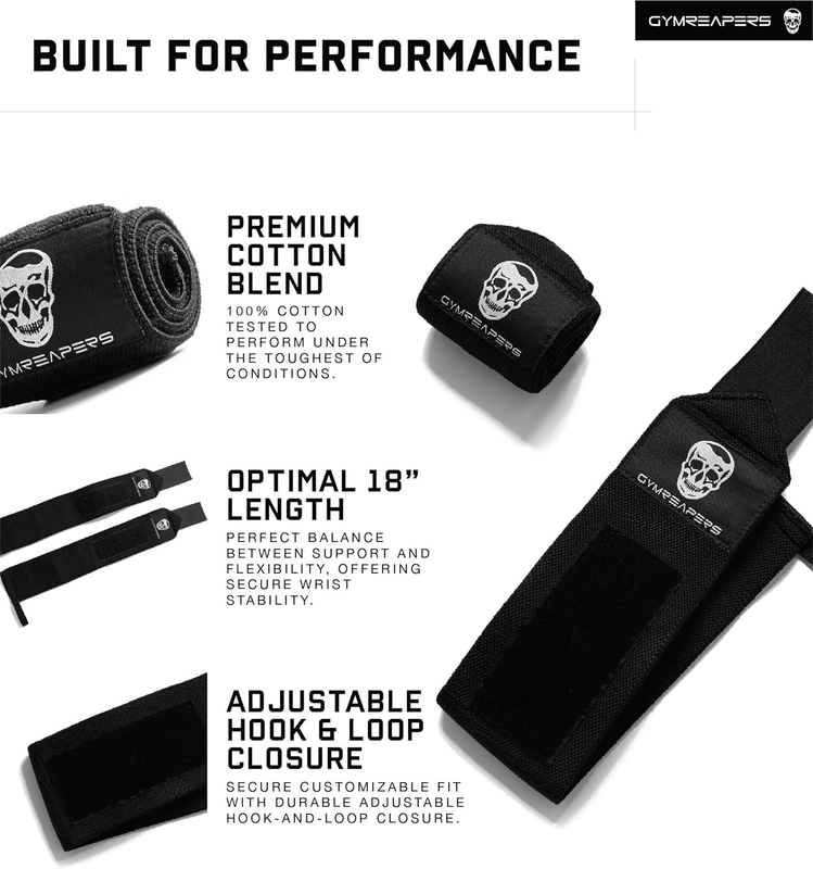 Weightlifting Wrist Wraps (IPF Approved) 18" Professional Quality Wrist Support 5
