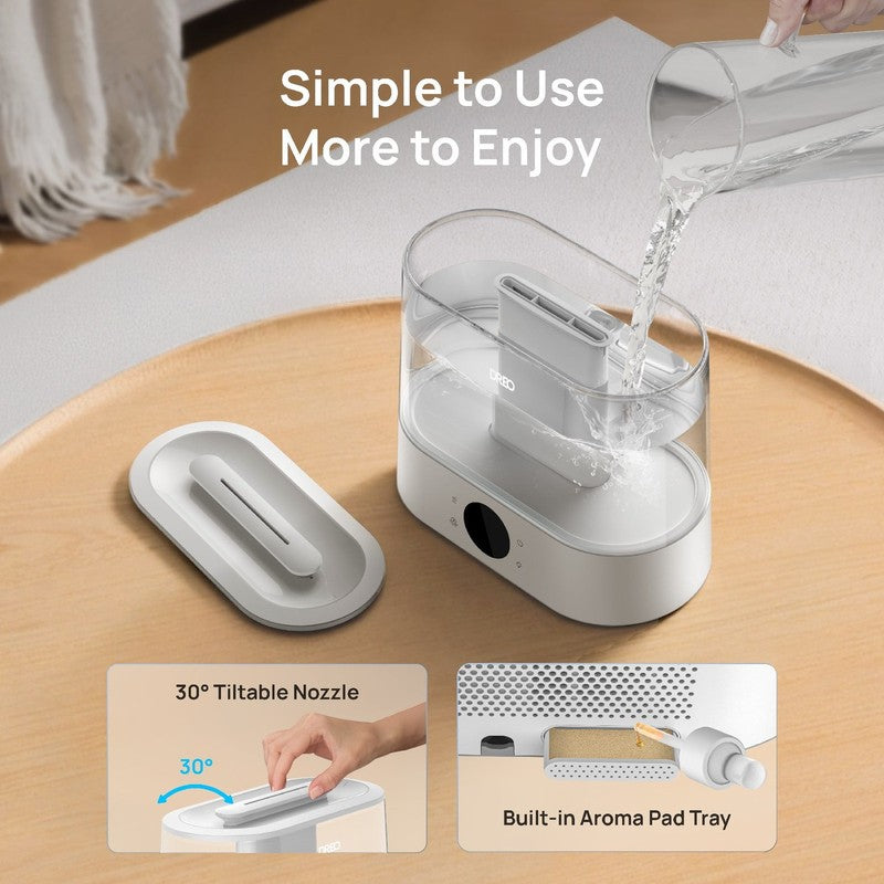 4L Cool Mist Humidifier for Large Room, 36H Long Runtime Top Fill Humidifiers, E2