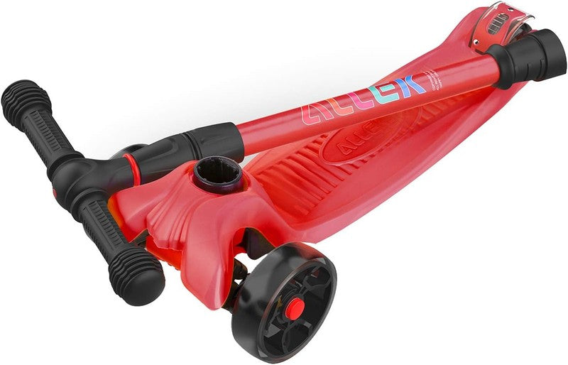Kick Scooter B02 Lean 'N Glide Wide PU Light Up Wheels 4 Heights Red6