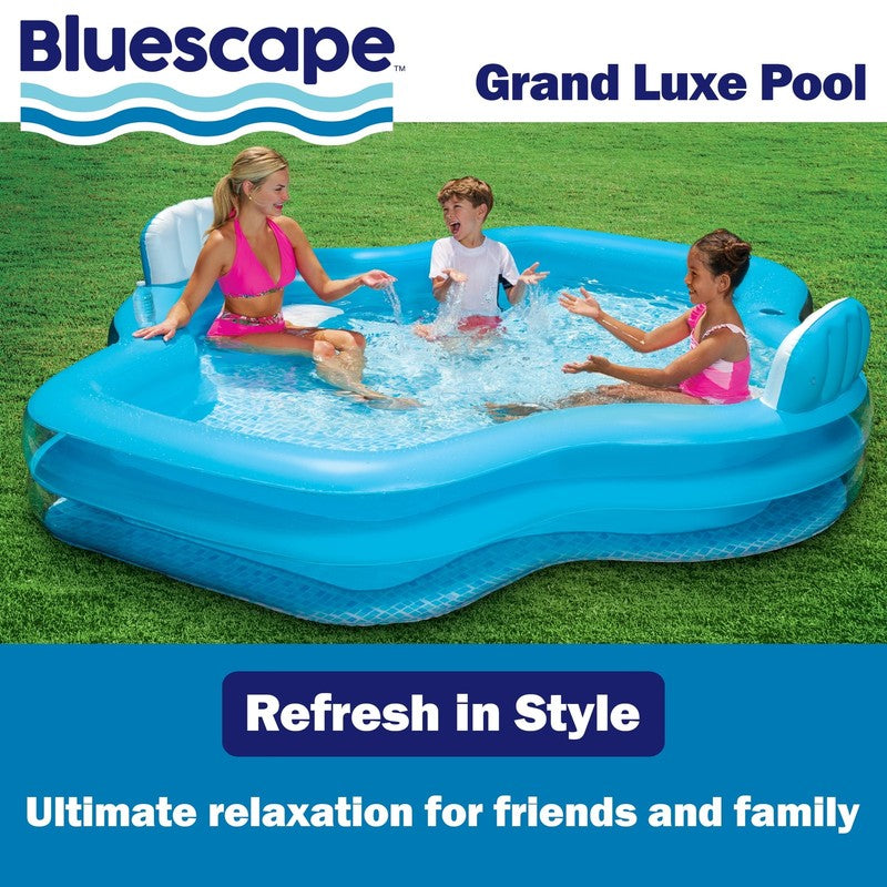 Blue Grand Luxe Inflatable Family Swimming Pool, 2 Seats, Age 6 & Up2