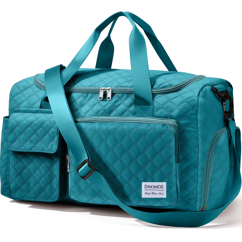 Travel Duffle Bag for Women Men, Weekender Overnight Bags Carry on Gym Bag with10