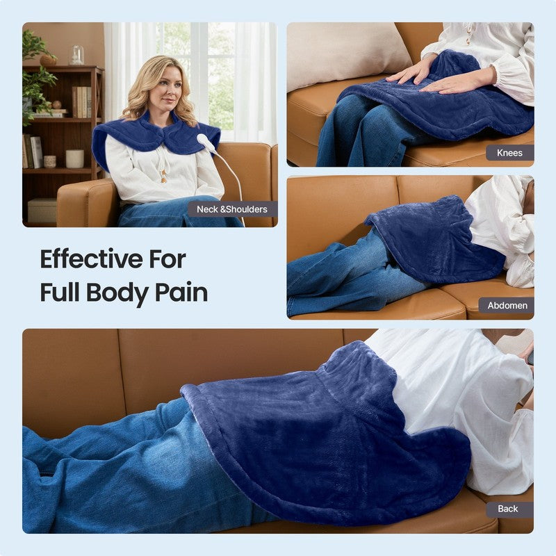Extra Large Heating Pad for Shoulders Neck and Back, 9 Temperature Settings, Fsa11