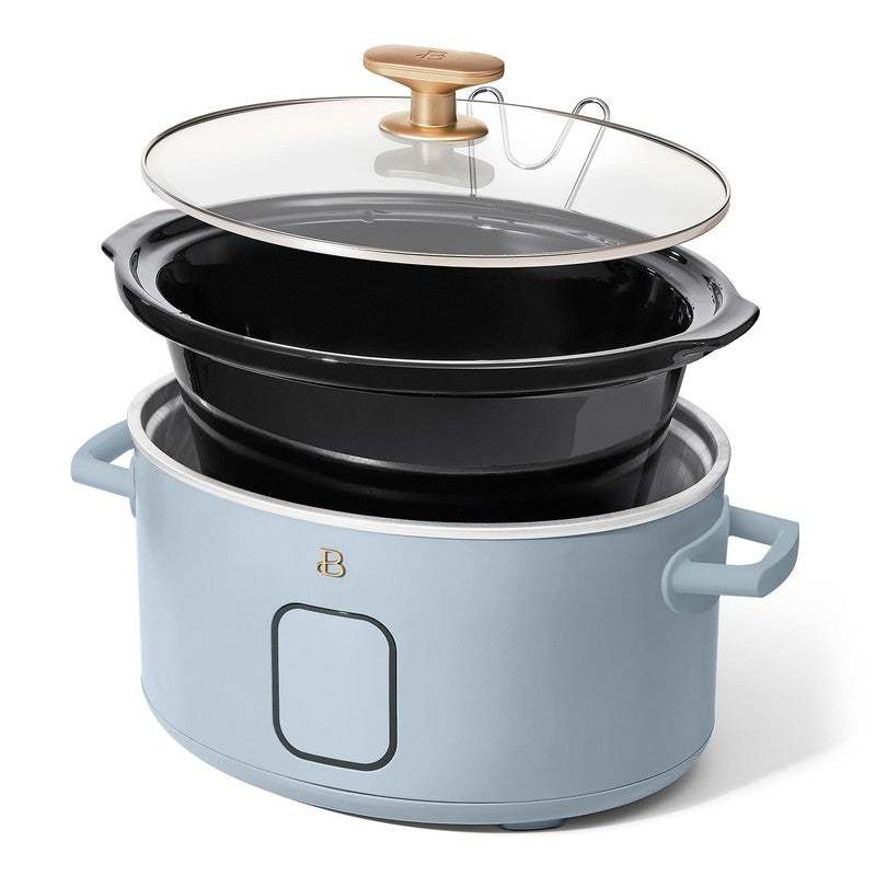 6 Qt Programmable Slow Cooker, Cornflower Blue by Drew Barrymore6