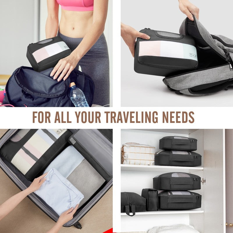 10 Set Packing Cubes for Travel Essential, Suitcase Organizer Bags in 4 Sizes, C6