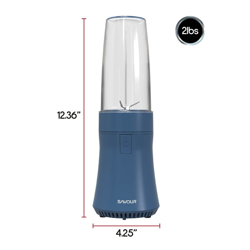 300W Mini Smoothie Blender – 18oz Personal Countertop Blender for Smoothies & Sh3