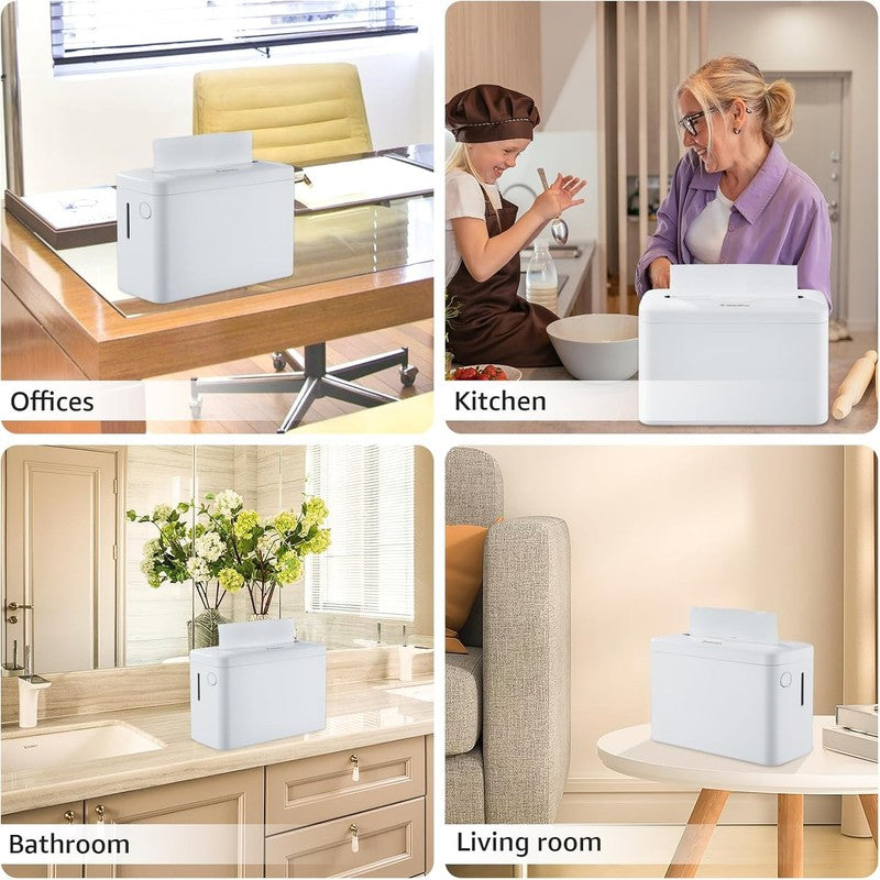 Trifold Paper Towel Dispenser Countertop White Heavy Duty 300 Sheet Wide Design4