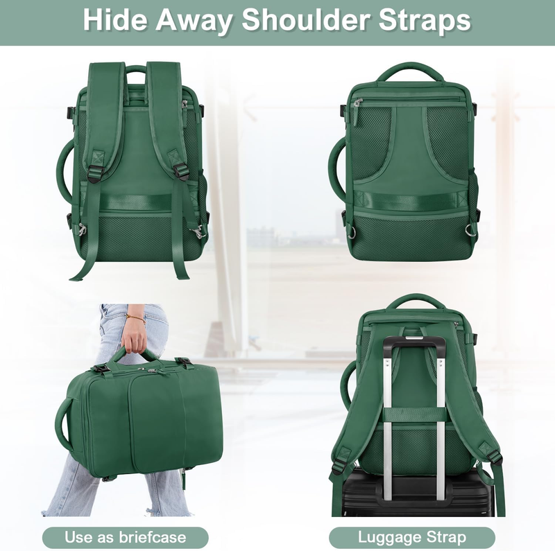 Travel Laptop Backpack Women Carry On Personal Item 16 Inch Waterproof4