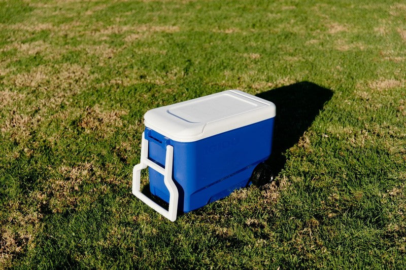 38 QT Wheelie Cool Hard Sided Cooler with Wheels, Blue7