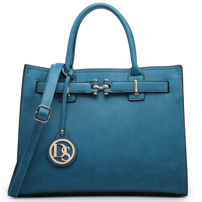 Women Satchel Purses Handbags Belted Top-Handle Work Tote Shoulder Bags with Lon10