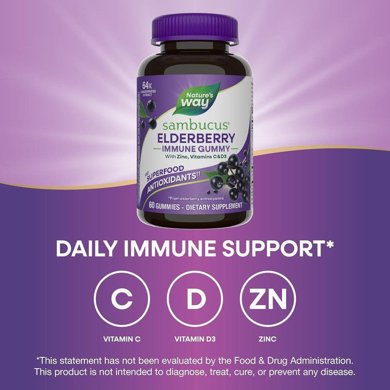 Elderberry Immune Support Gummies for Kids & Adults - 60 Count3