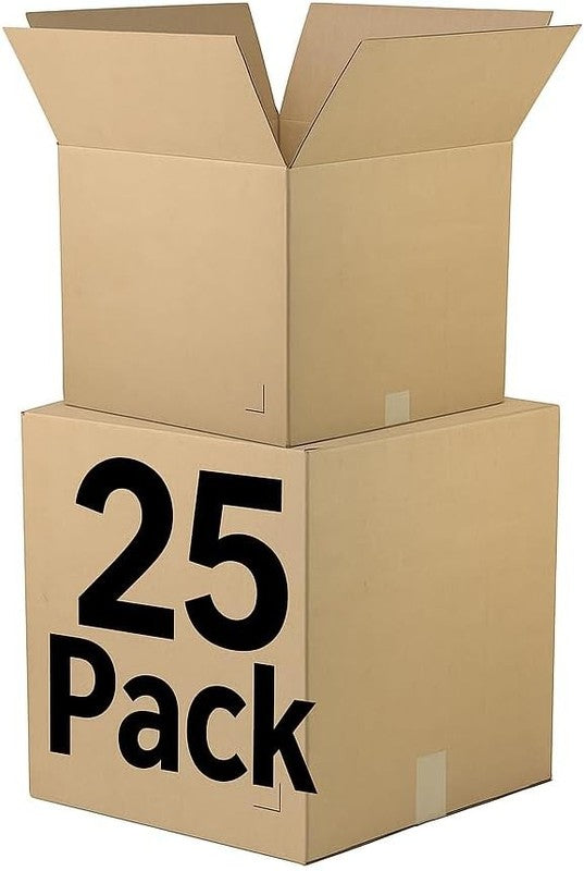 Durable 8x6x3 Brown Corrugated Shipping Boxes   25 Pack, Eco Friendly, USA Made1