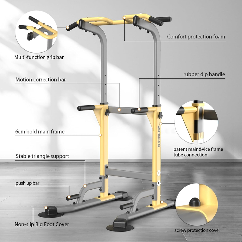 Pull up Dip Station for Home Gym Strength Training Fitness Workout Station Chin 1