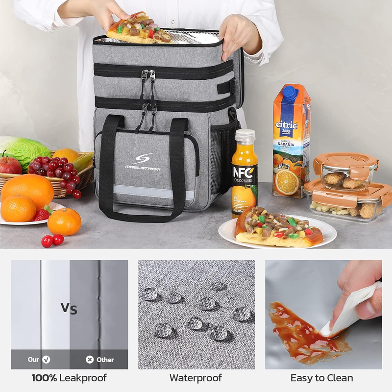 Insulated Lunch Bag Men Women Leakproof Cooler Lunch Box Tote Bag Portable1