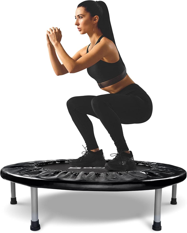 Foldable Mini Fitness Trampoline with Safety Pad for Indoor/Outdoor Workouts10