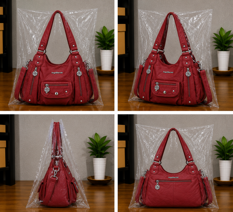 Women's Soft PU Leather Shoulder Bag Crossbody Purse Handbag0