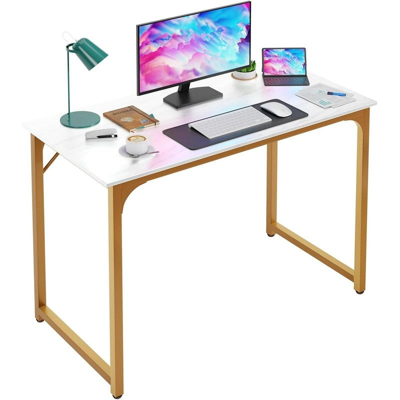 39 Inch Computer Desk Modern Writing Desk, Simple Study Table, Industrial Office4