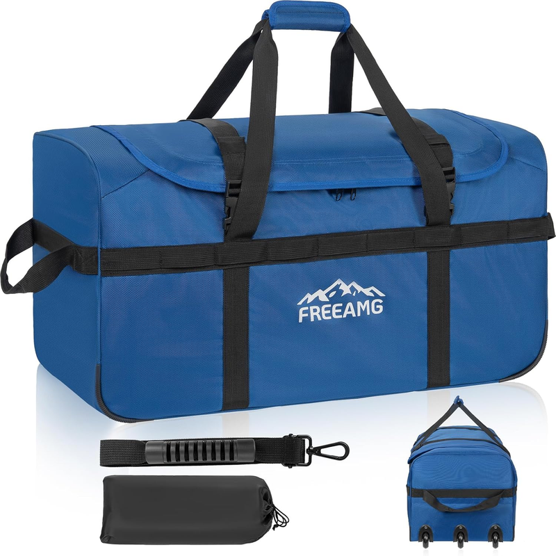 116L Foldable Rolling Duffel Bag 30" Large Travel Camping Outdoors9