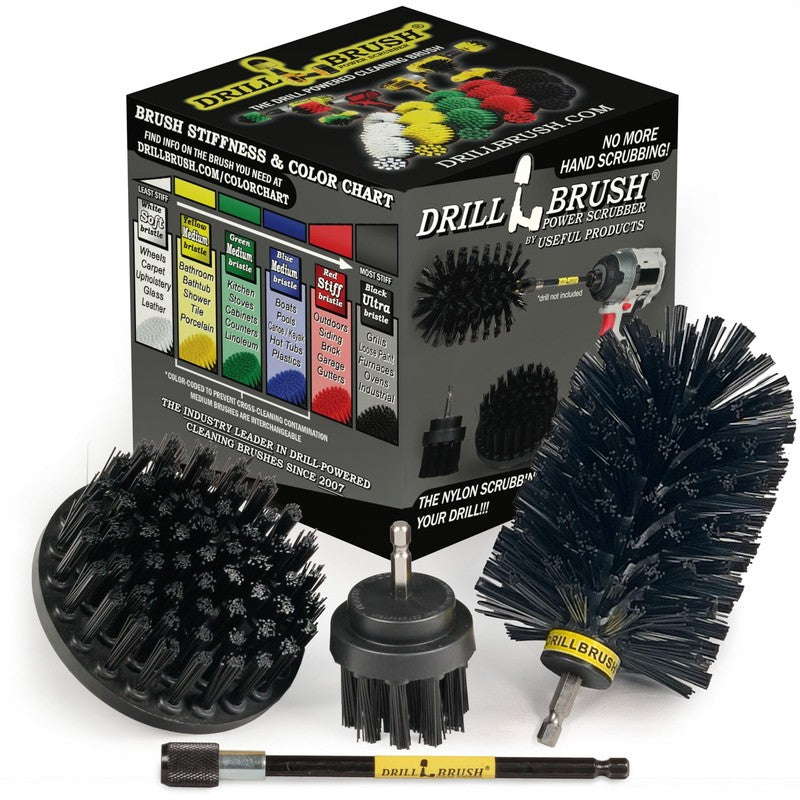 Oil Stain Remover Scrub Brush Attachment for Drill Set - Household Cleaning Tool8