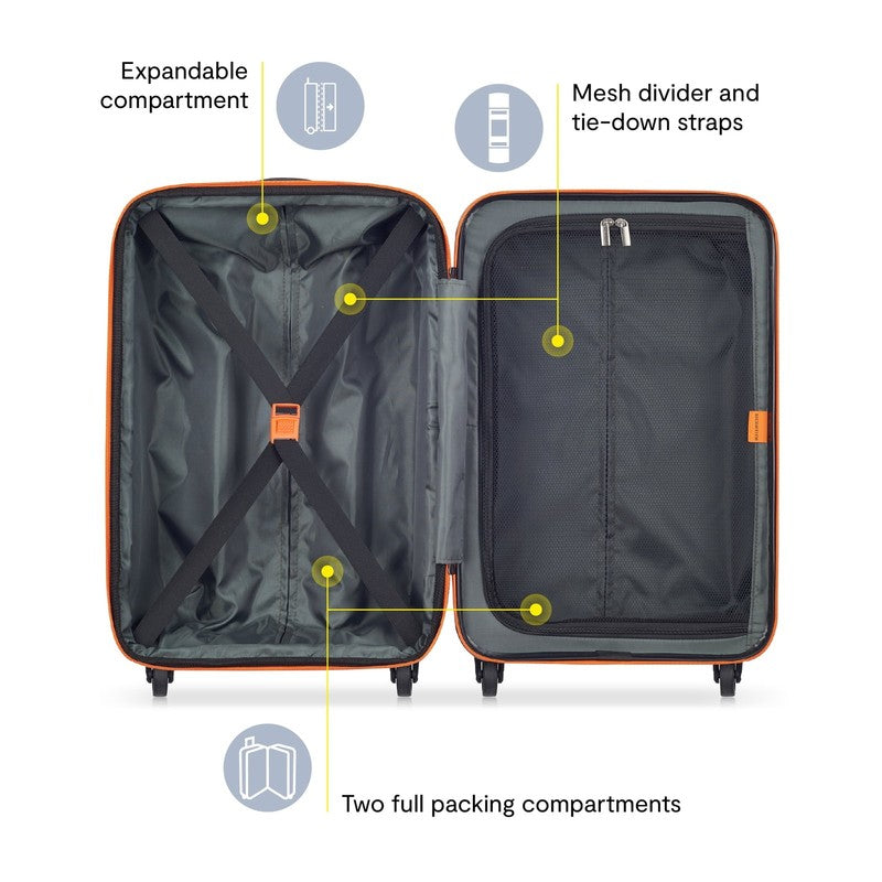 by Delsey, Patrol 31" Large Checked Hard Side Spinner Luggage with Divider Pocke1