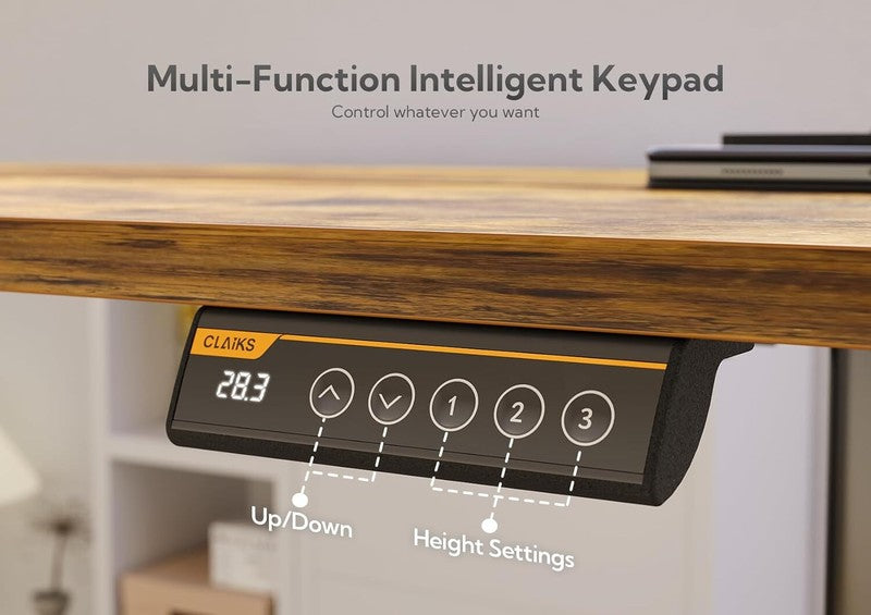 Electric Standing Desk, Adjustable Height Stand up Desk, 24X488
