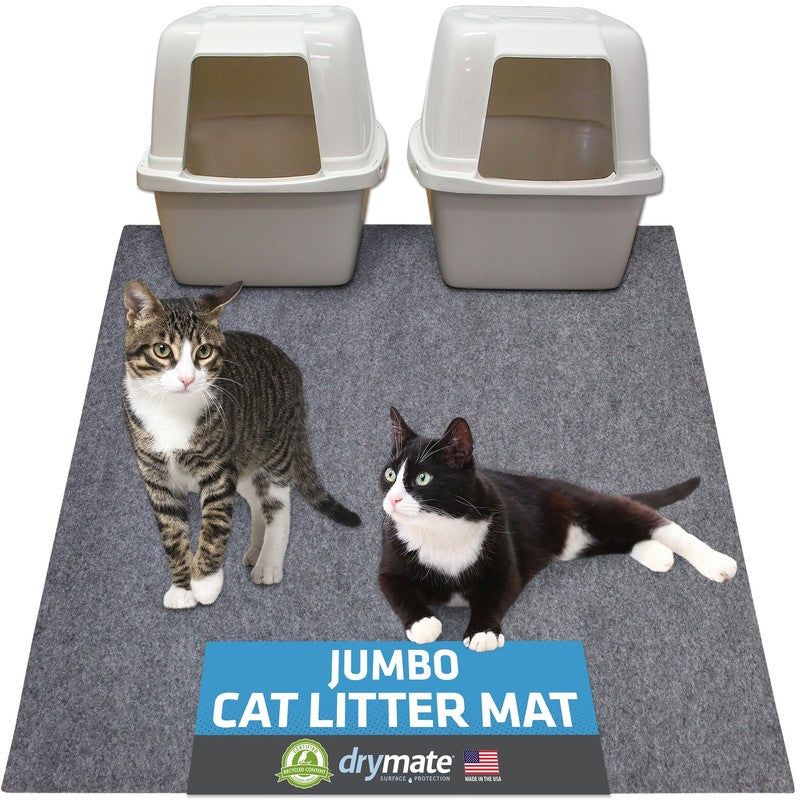 Jumbo Cat Litter Box Mat   100% Phthalate and BPA Free; Machine Washable; Soft o1