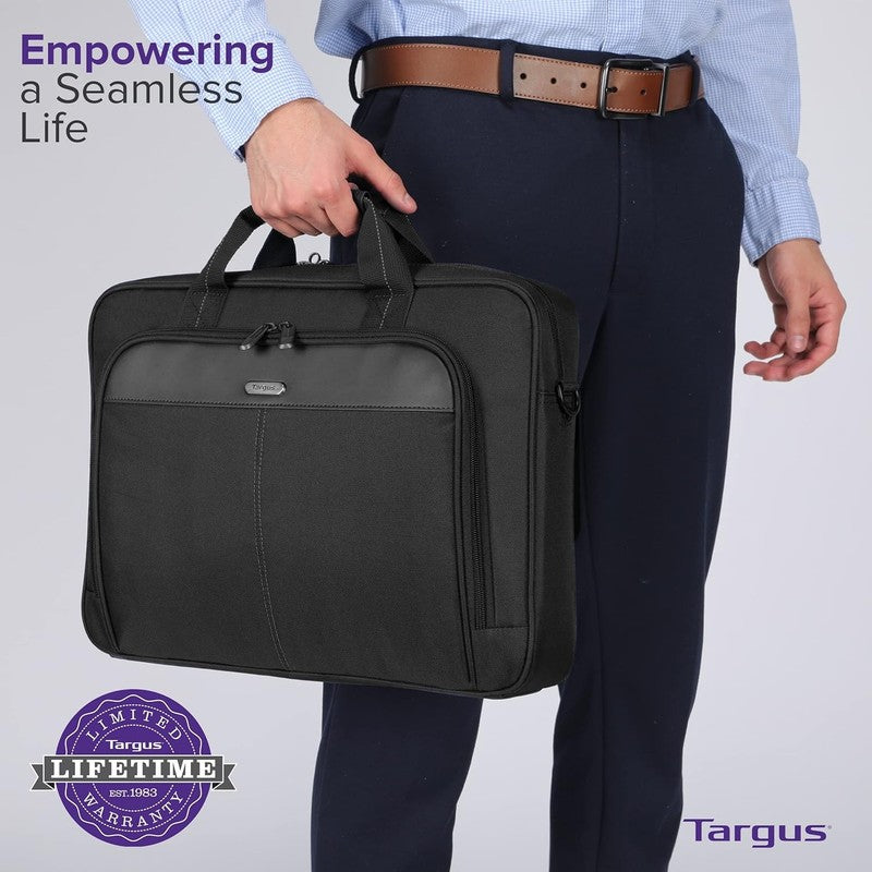 Slim Laptop Bag Ergonomic Briefcase Messenger Foam Padded for Laptops5