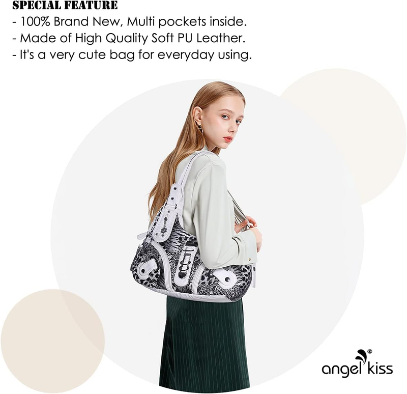 Angelkiss Women’s Large Hobo Satchel Shoulder Handbag Purse2